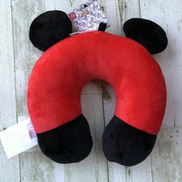 Mickey Mouse Travel Pillow Let’s Go Red New! $48+ - Picture 4 of 6
